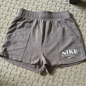 Nike Gray Athletic Shorts with Elastic Waistband